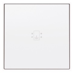 Накладка для механизма карточного выключателя с линзой подсветки ABB Sky, альпийский белый (8514 BL)