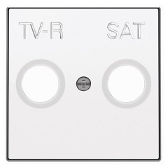 Накладка для TV-R-SAT розетки ABB Sky, альпийский белый (8550.1 BL)