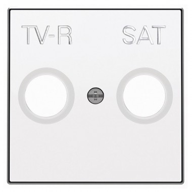 Отзывы Накладка для TV-R-SAT розетки ABB Sky, альпийский белый (8550.1 BL)