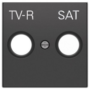 Отзывы Накладка для TV-R-SAT розетки ABB Sky, чёрный бархат (8550.1 NS)