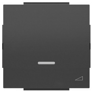 Клавиша для механизма клавишного светорегулятора арт.8160.1 ABB Sky, чёрный бархат (8560.1 NS)
