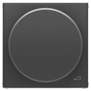 Обзор Накладка  для механизма поворотного светорегулятора ABB Sky, чёрный бархат (8560.2 NS)
