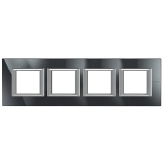Рамка 4-ая горизонтальный монтаж Axolute Bticino "Антрацит" Монохром