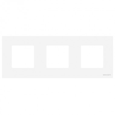 Отзывы Рамка 3-постовая серия Zenit, базовая альпийский белый (N2273.1 BL)
