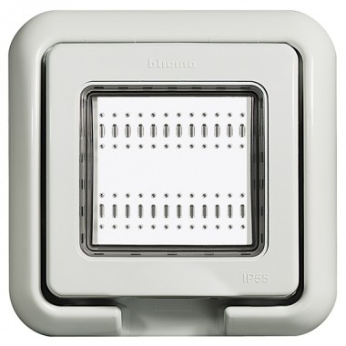 Обзор Влагозащитная крышка IP55 Idrobox 2 модуля LivingLight серый RAL7035