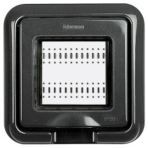 Влагозащитная крышка IP55 Idrobox 2 модуля LivingLight серый Living