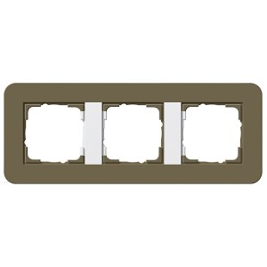 Отзывы Рамка 3-ая Gira E3 Soft-Touch Дымчатый с белой глянцевой несущей рамкой