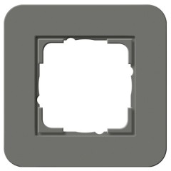 Рамка 1-ая Gira E3 Soft-Touch Темно-серый с антрацитовой несущей рамкой