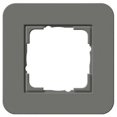 Купить Рамка 1-ая Gira E3 Soft-Touch Темно-серый с антрацитовой несущей рамкой