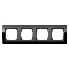 Рамка Gira Event Clear Черный 4 поста цвет вставки Антрацит