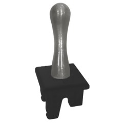 Ручка тумблерного типа Fede Antic silver черный