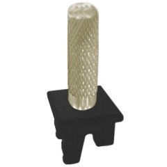 Ручка тумблерного типа Soho Fede Brushed Brass черный