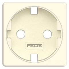 Обрамление розетки 2к+з (механизм FD16823) Fede бежевый