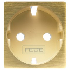 Обрамление розетки 2к+з (механизм FD16823) Fede Matt patina бежевый