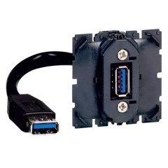 Розетка аудио/видео Legrand Celiane HDMI тип A с кабелем для подключения