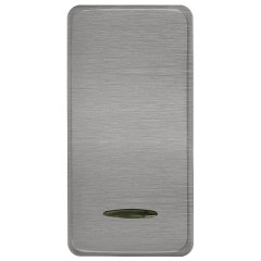 Клавиша узкая с подсветкой Soho Fede Brushed Graphite