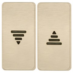 Клавиша широкая для жалюзи Soho Fede  Brushed Brass черный