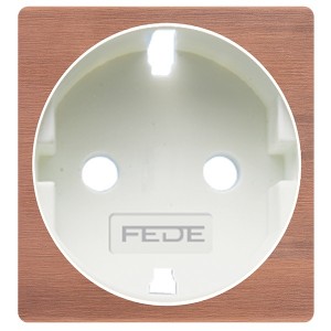 Отзывы Обрамление розетки 2к+з (механизм FD16823) Soho Fede Brushed Copper белый