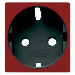 Обрамление розетки 2к+з (механизм FD16823) Marco Fede Red Wine черный