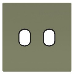 Накладка для 2-х тумблеров Marco Fede Green Olive черный