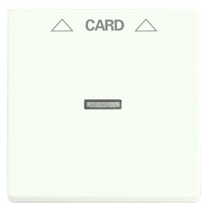 Накладка для механизма карточного выключателя 2025 U ABB future белый бархат (1792-884)