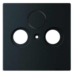 Накладка для TV-R-SAT розетки ABB future черный бархат (1743-885)