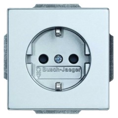 Розетка SCHUKO 16А 250В ABB solo/future алюминиевый (20 EUC-83-500)