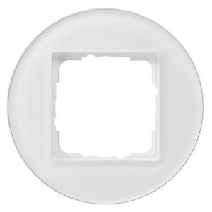 Рамка 1-пост Gira Studio Белое стекло