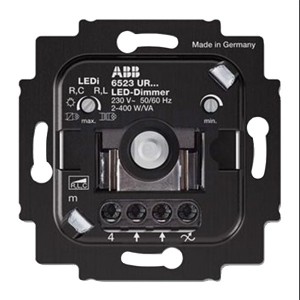 Светорегулятор LED АВВ поворотный 10-400 Вт/ВА без монтажных лапок (6523 UR-103-500)