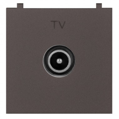 Купить Розетка TV простая 2 модуля ABB Zenit, антрацит (N2250.7 AN)