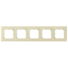 Рамка Legrand Cariva 5 постов слоновая кость