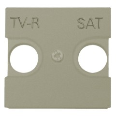 Накладка для TV-R-SAT розетки 2 модуля ABB Zenit, шампань (N2250.1 CV)