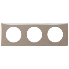 Рамка Legrand Celiane 3 поста кофейный глянец