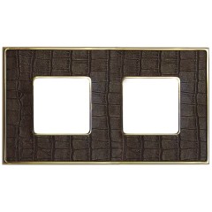 Рамка 2-ная Fede Vintage Tapestry, alicocobrown-bright gold