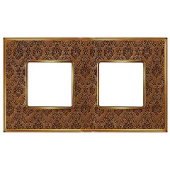 Рамка 2-ная Fede Vintage Tapestry, decorbrass - bright gold