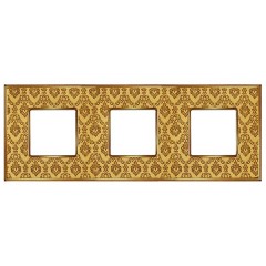 Рамка 3-ная Fede Vintage Tapestry, decorgold - bright gold