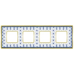 Рамка 4-ная Fede Vintage Tapestry Porcelain, blue lys - bright gold