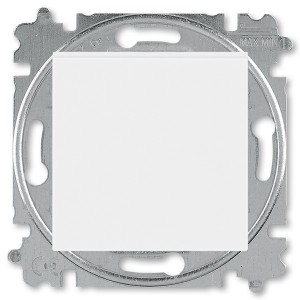 Купить Переключатель кнопочный одноклавишный ABB Levit белый / белый (3559H-A86445 03W)