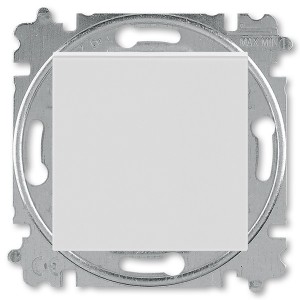 Отзывы Переключатель кнопочный одноклавишный ABB Levit серый / белый (3559H-A86445 16W)