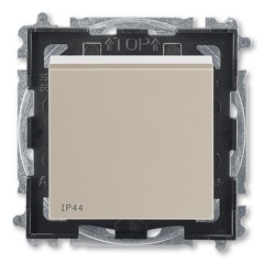 Переключатель одноклавишный ABB Levit IP44 кофе макиато / белый (3559H-A06940 18)