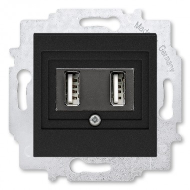 Обзор USB зарядка двойная ABB Levit USB тип А 1400мА антрацит (5014H-A00040 63W)