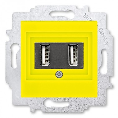 Обзор USB зарядка двойная ABB Levit USB тип А 1400мА жёлтый (5014H-A00040 64W)