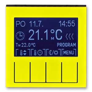 Терморегулятор ABB Levit универсальный программируемый жёлтый / дымчатый чёрный (3292H-A10301 640