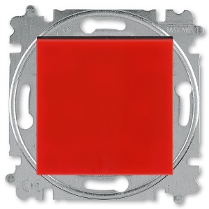 Купить Переключатель одноклавишный ABB Levit красный / дымчатый чёрный (3559H-A06445 65W)
