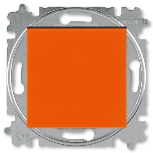 Купить Переключатель перекрёстный одноклавишный ABB Levit оранжевый / дымчатый чёрный (3559H-A07445 66W)