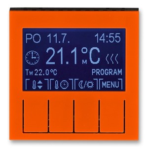 Терморегулятор ABB Levit универсальный программируемый оранжевый/дымчатый чёрный (3292H-A10301 66)