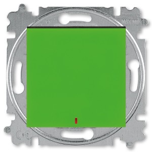 Отзывы Переключатель одноклавишный с индикацией ABB Levit зелёный / дымчатый чёрный (3559H-A25445 67W)