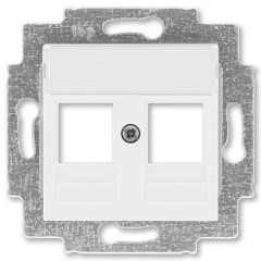 Накладка с суппортом ABB Levit для информационных разъёмов белый (5014H-A01018 03)