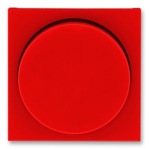 Накладка ABB Levit для светорегулятора поворотного красный / дымчатый чёрный