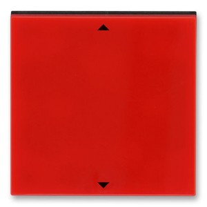 Управляющий элемент Busch-Jalousiecontrol®II ABB Levit с маркировкой красный / дымчатый чёрный